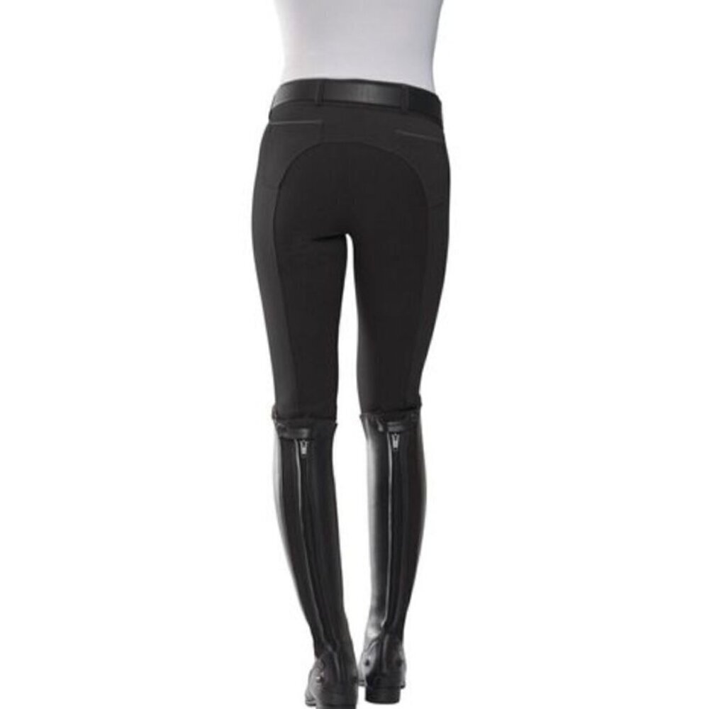Dover Saddlery Womens Basic II Breech Knee Patch Riding Pants 34R Black AN NWT